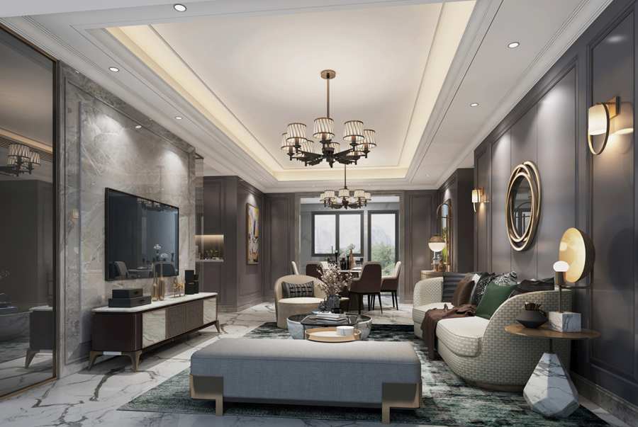 柳州樣板房17-01（現(xiàn)代歐式）