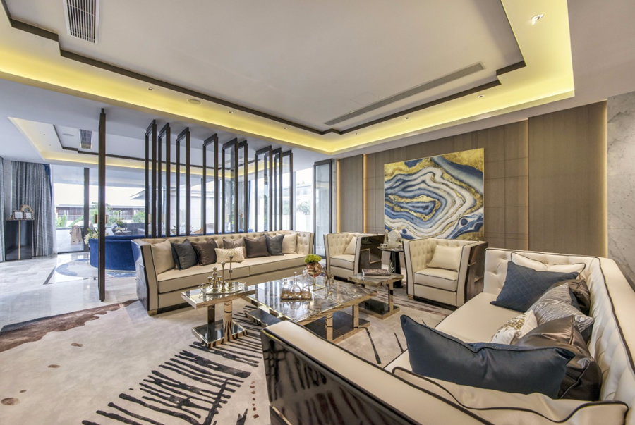 海南陵水綠城藍(lán)灣小鎮(zhèn)曉廬樣板別墅