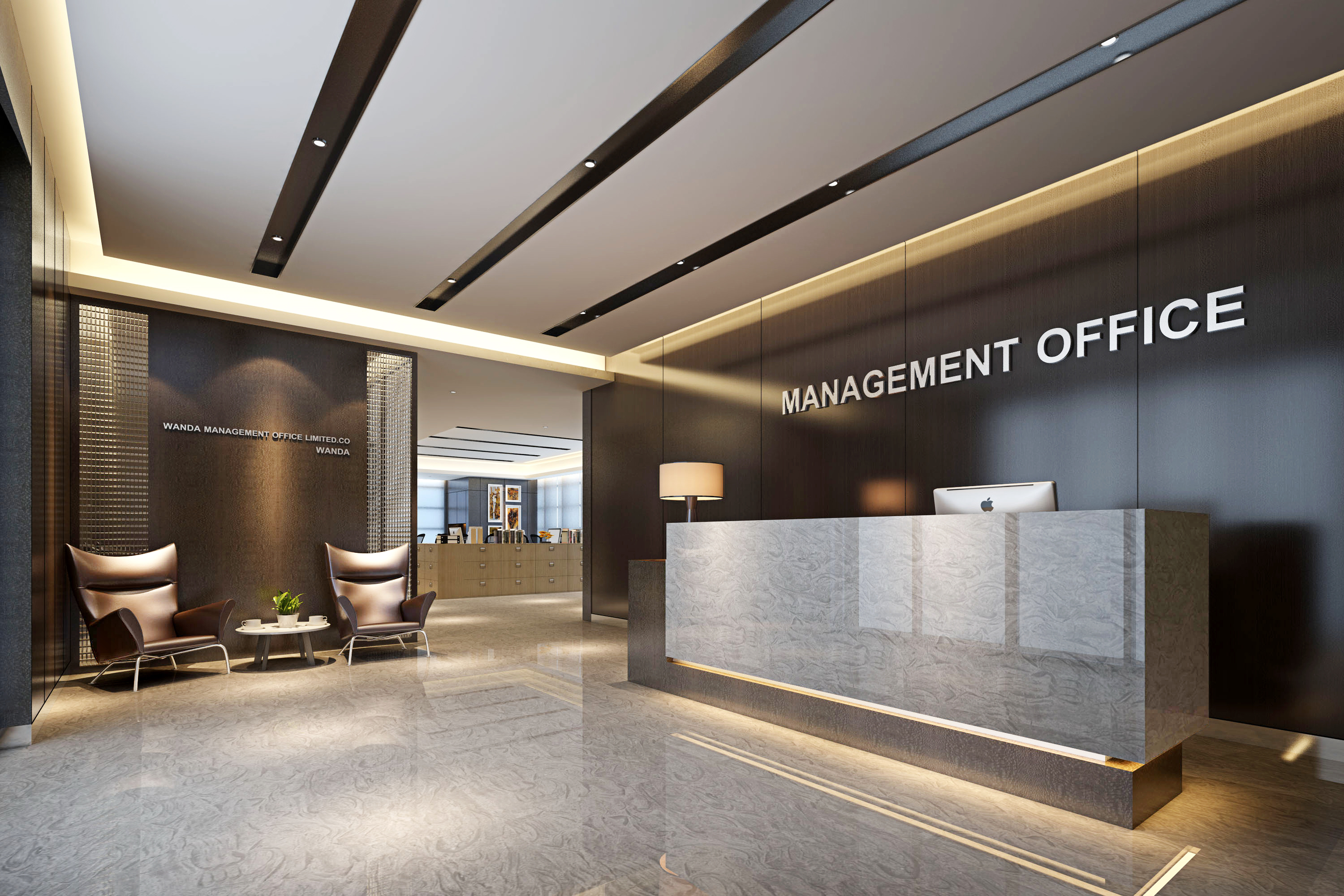 佛山萬達(dá)甲級寫字樓辦公室裝修