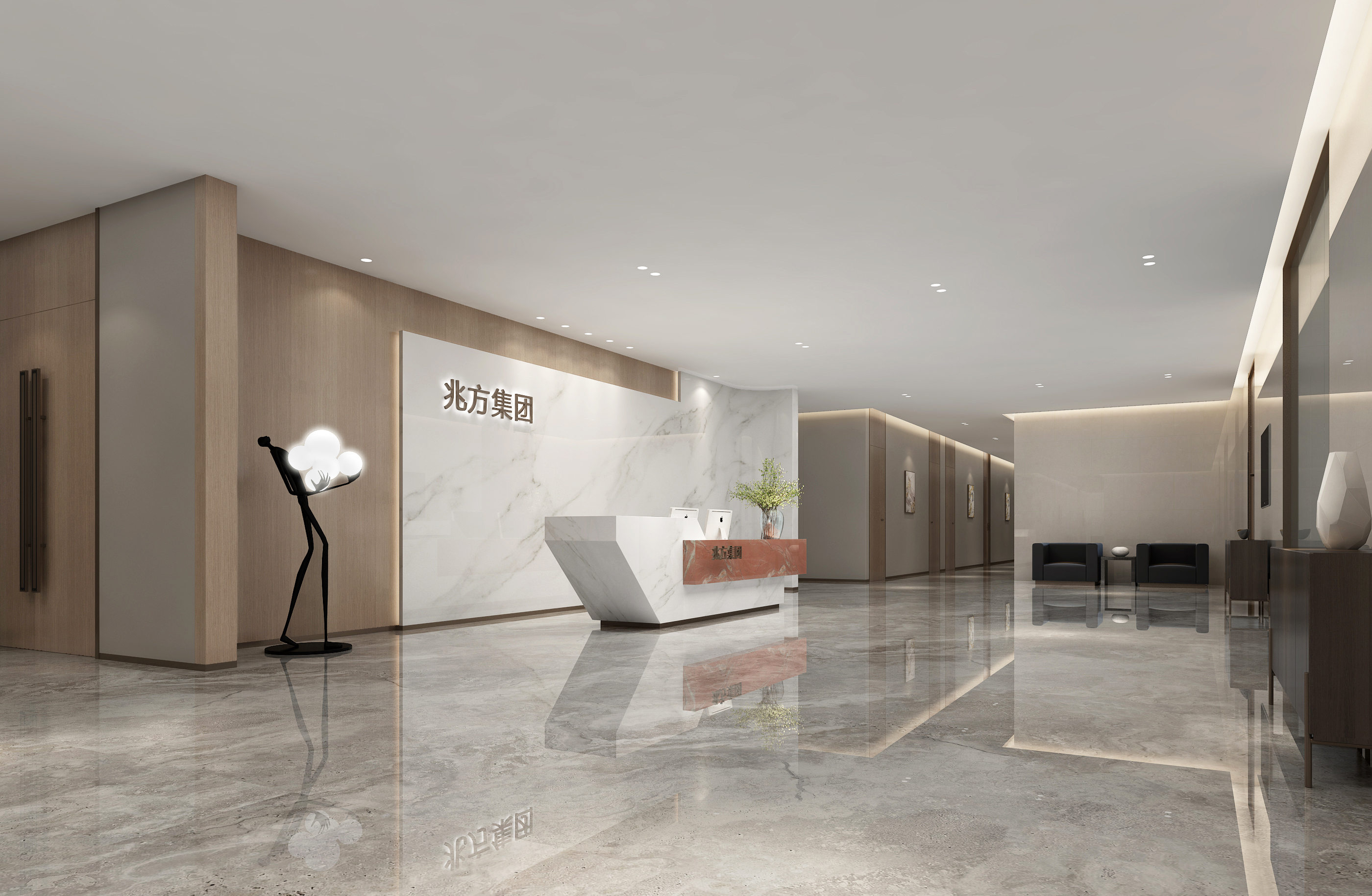 筑泰裝飾 | 辦公室前臺(tái)如何裝修更有逼格？